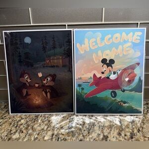 Set of 2 Disney Prints from WDW, Featuring Mickey Mouse and Chip & Dale! (8x10)